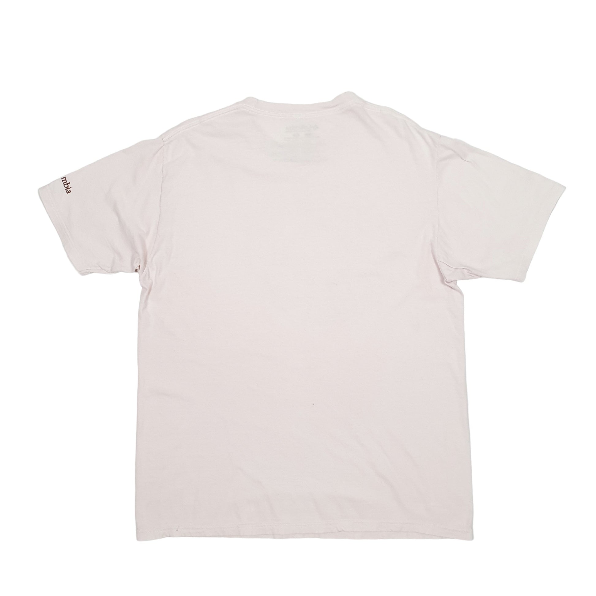 Mens Beige Columbia Sportswear  Short Sleeve T Shirt