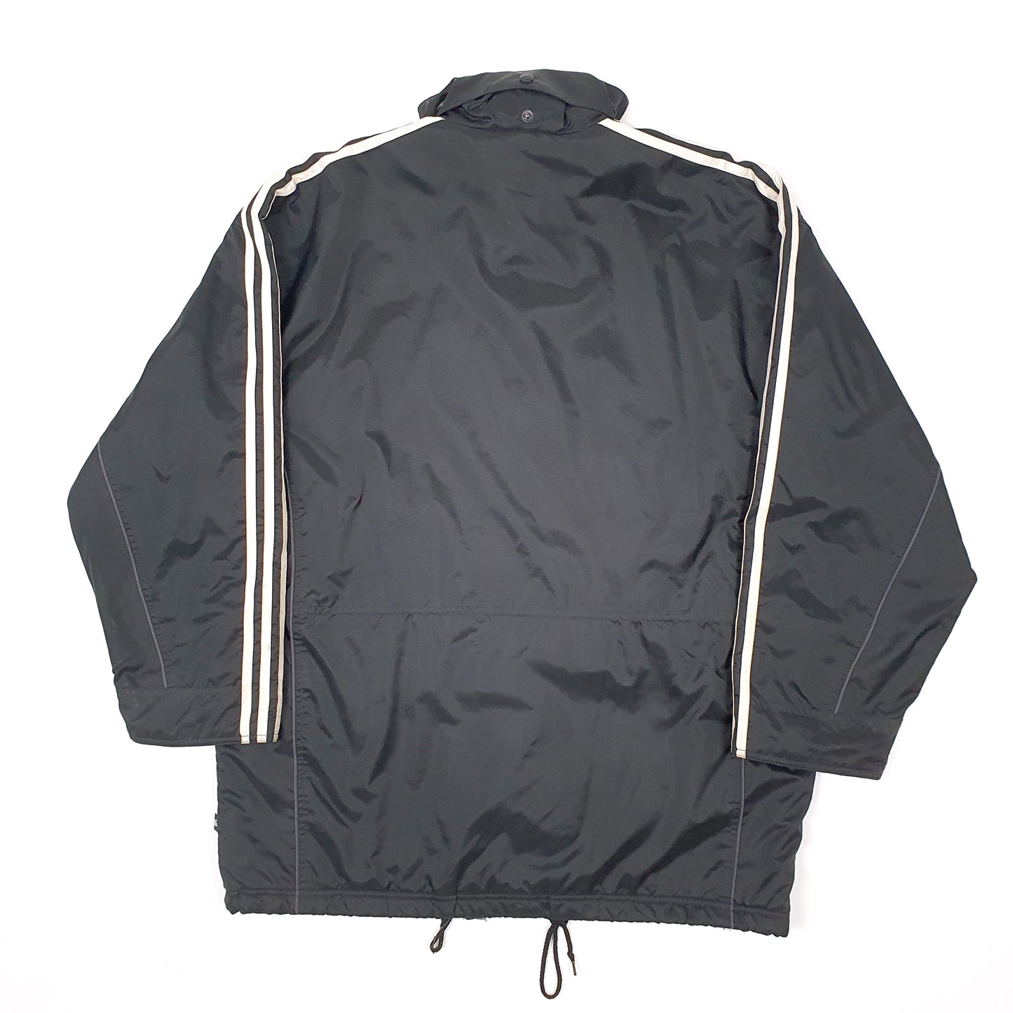 Mens Black Adidas Trench Pitchside Vintage Padded Jacket Coat