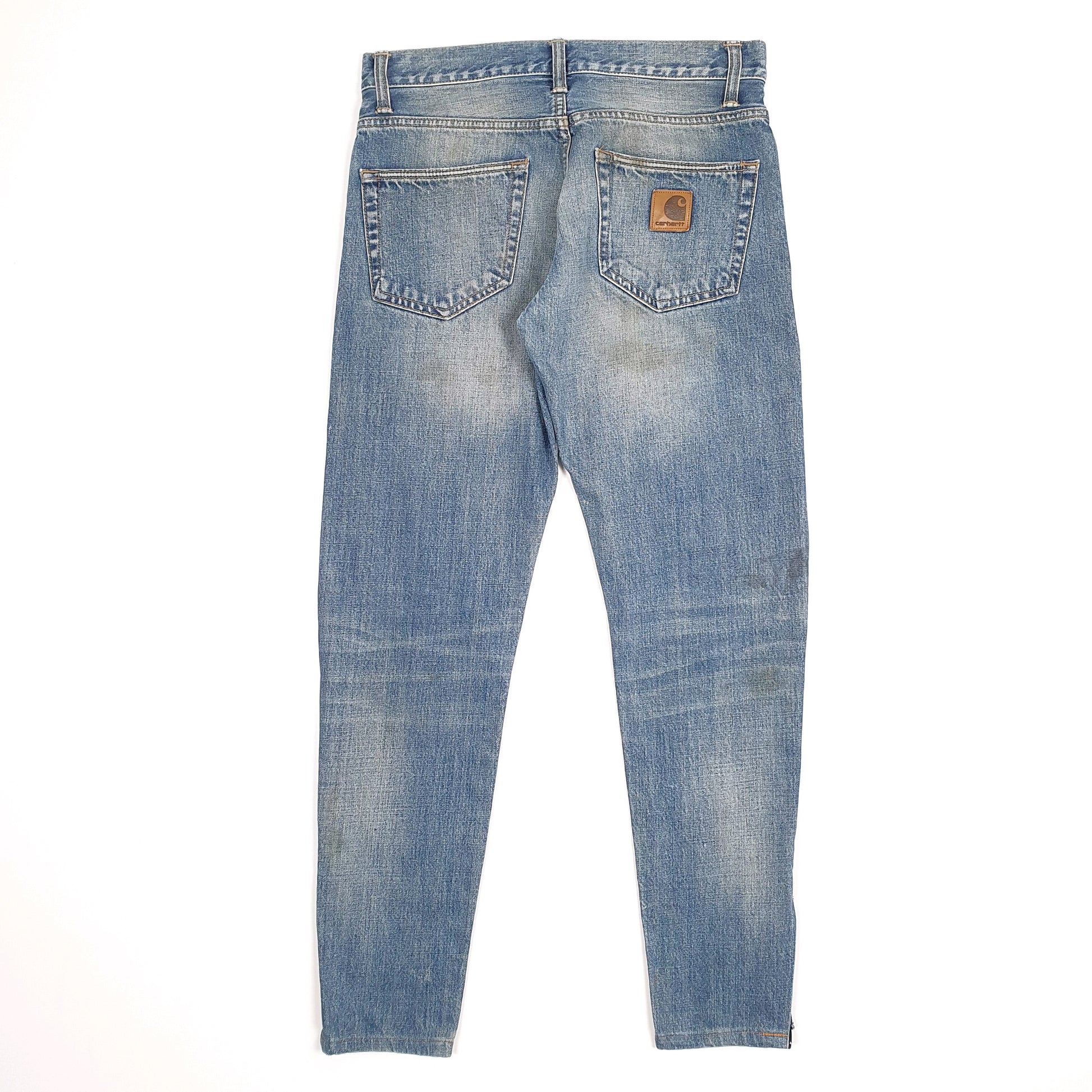 Carhartt Klondike Slim Fit Button Fly Jeans W30 L30 Blue