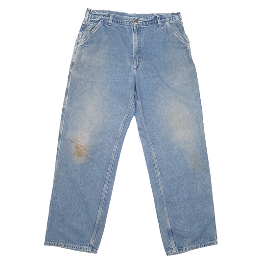 Mens Blue Carhartt  Carpenter JeansW36 L32