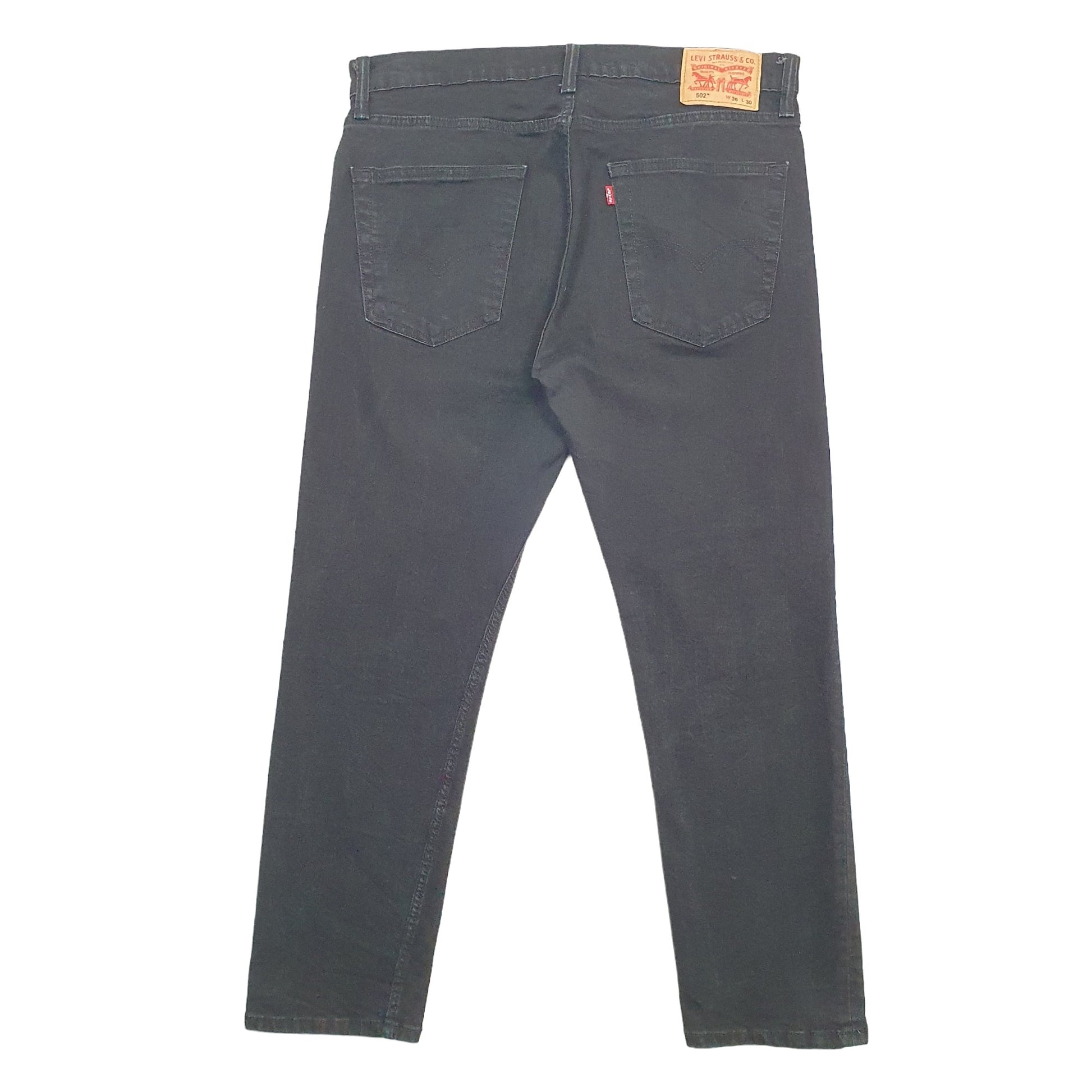 Levis 502 Regular Fit Jeans W36 L30 Black