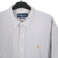 Ralph Lauren Long Sleeve Custom Fit Striped Shirt Blue