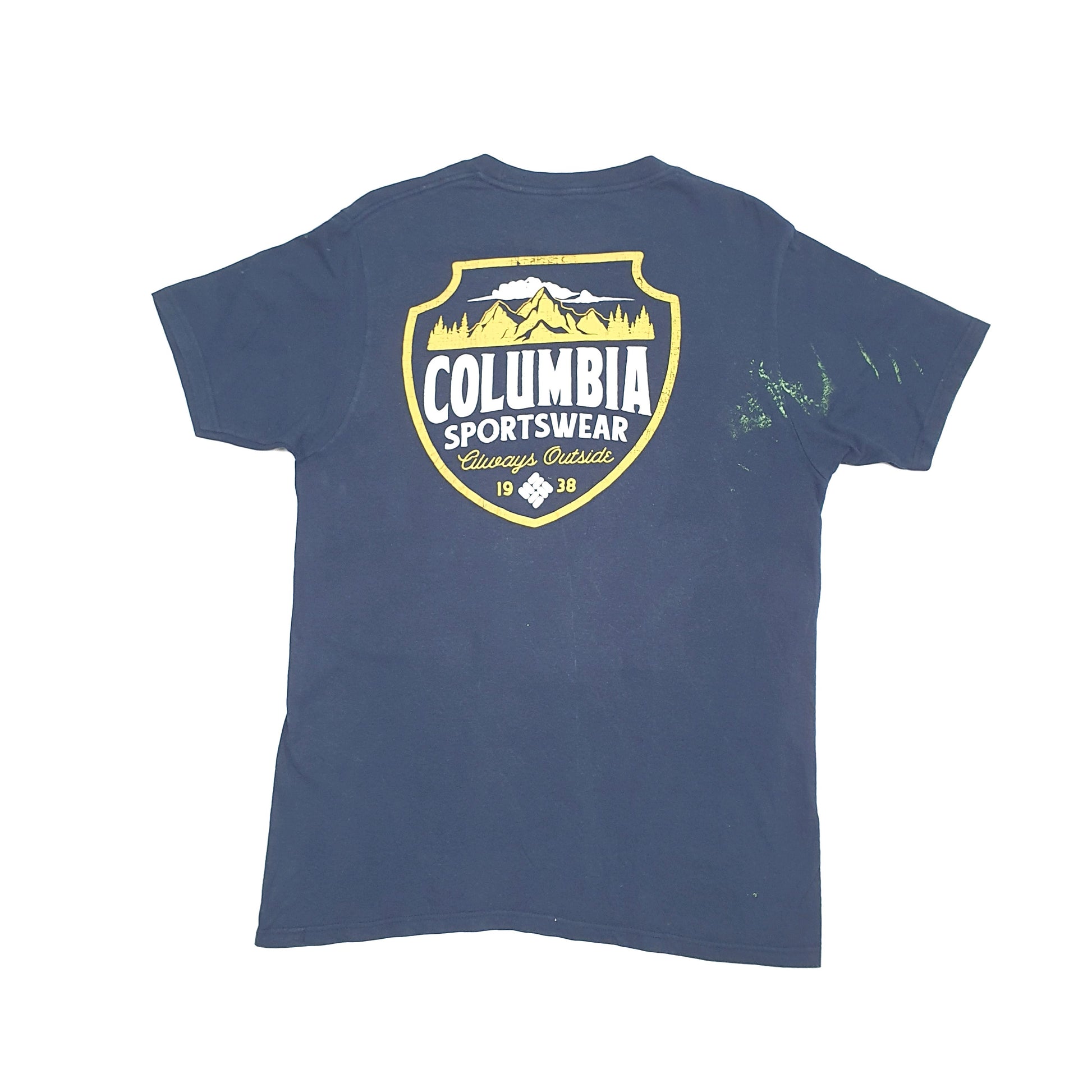 Mens Navy Columbia Sportswear  Short Sleeve T Shirt