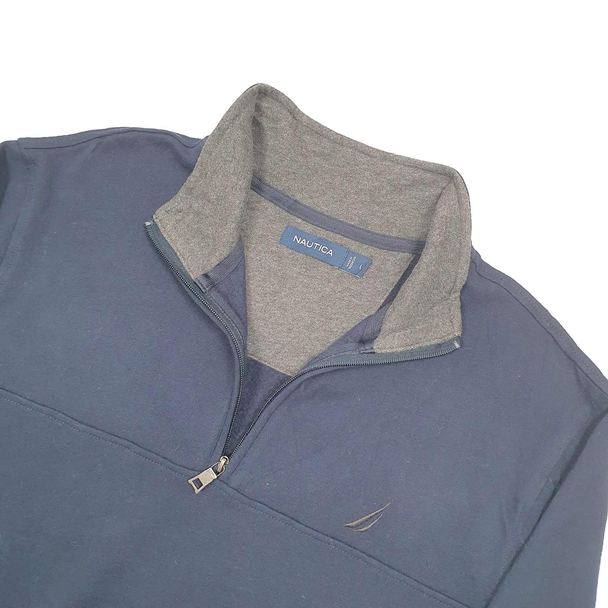 Nautica Quarter Zip L Navy