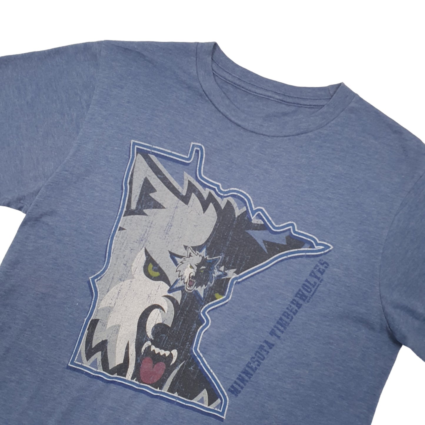 Unbranded Minnesota Timberwolves Basketball USA Short Sleeve T Shirt Blue