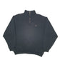 Mens Black Champion  Quarter Zip Jumper