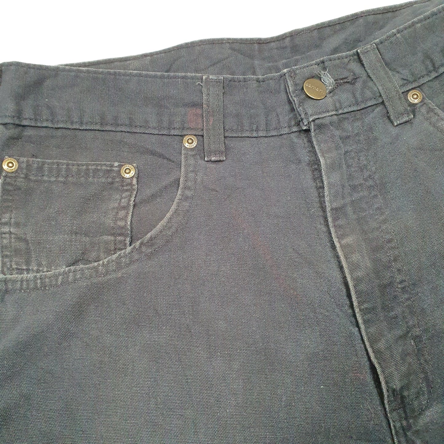 Mens Black Carhartt  Carpenter Trousers