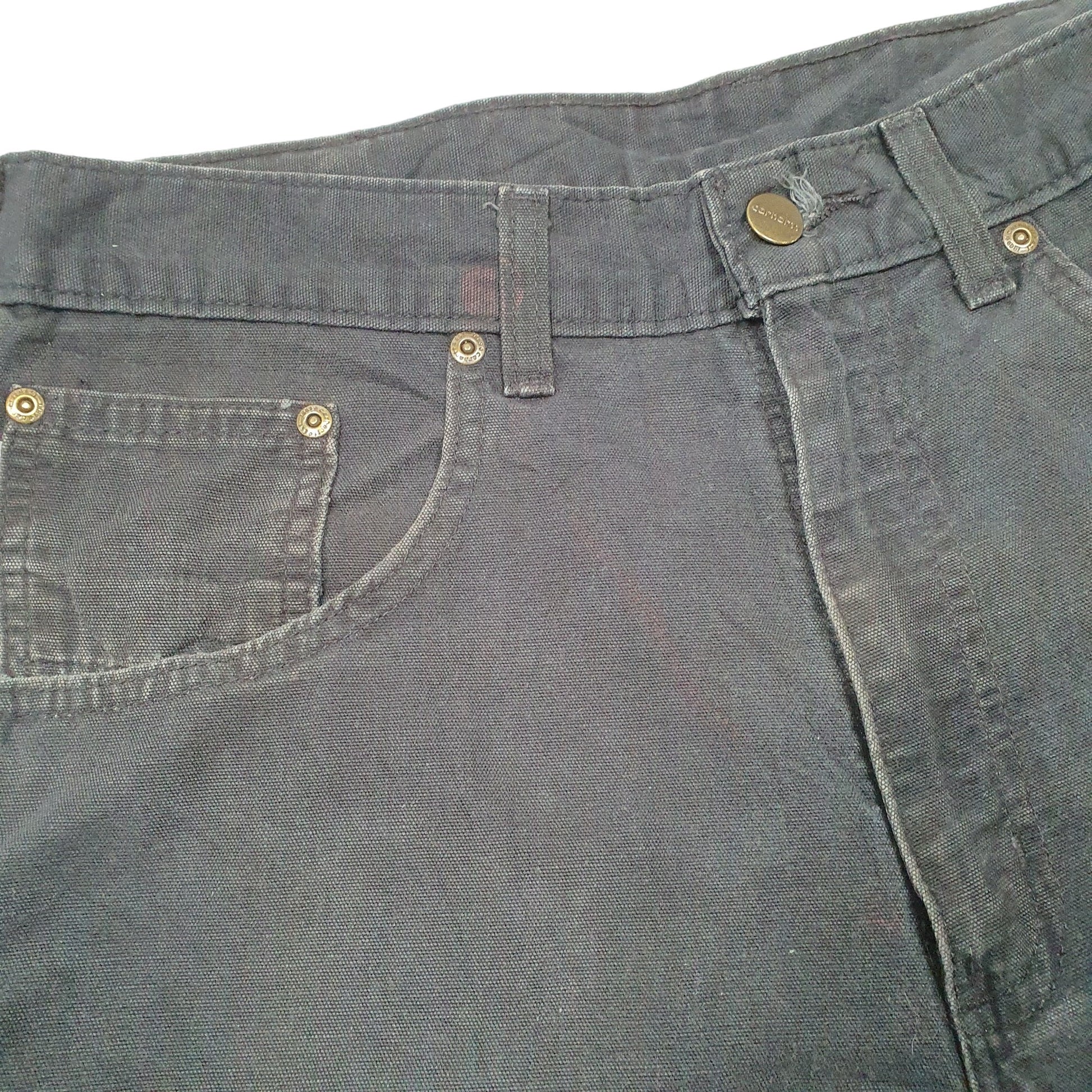 Mens Black Carhartt  Carpenter Trousers