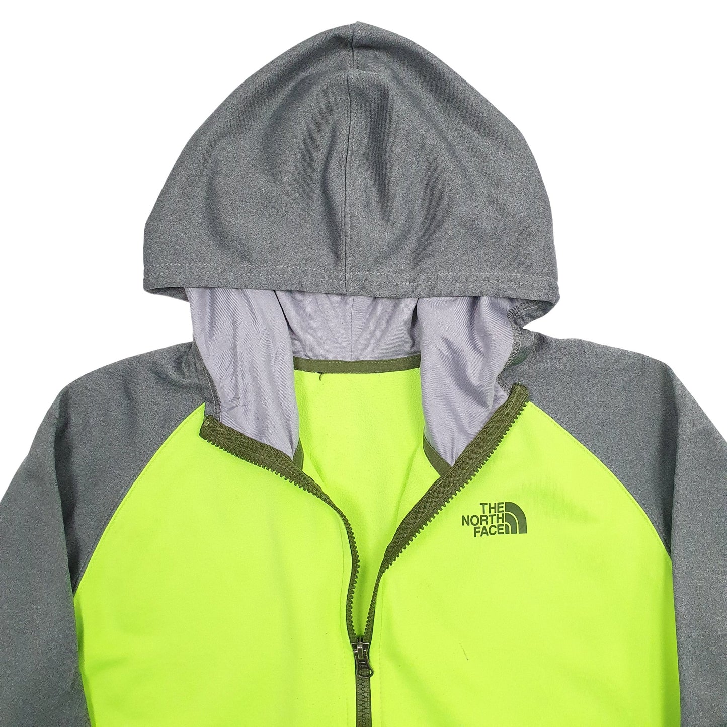 Mens Yellow The North Face Active Running Sport Full Zip Jumper