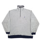 Mens Grey Champion  Quarter Zip Jumper