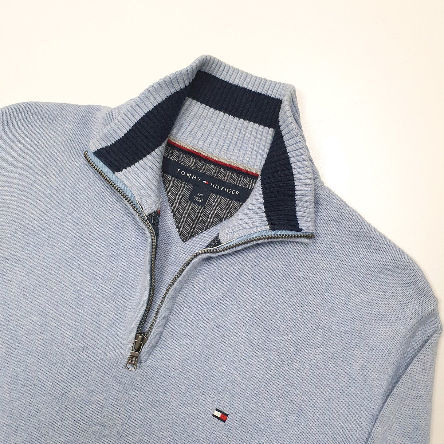 Tommy Hilfiger Quarter Zip S Blue