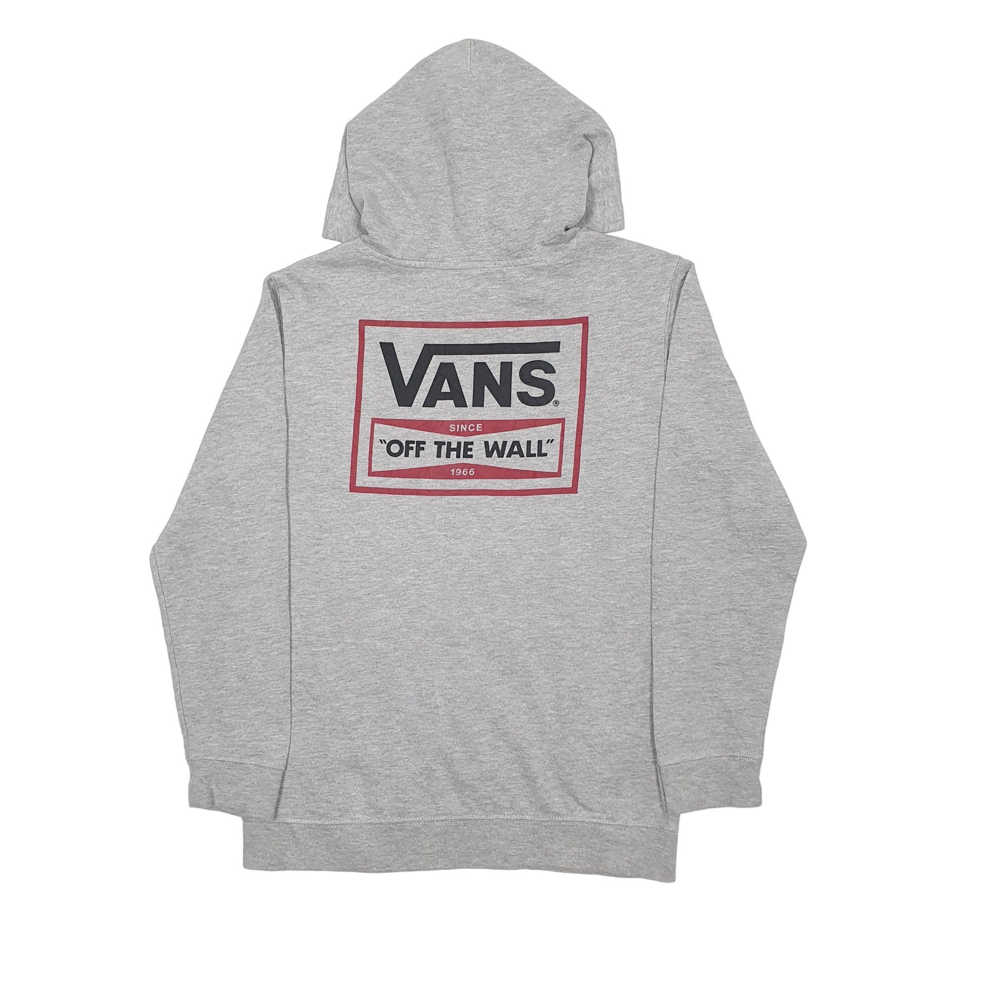 Mens Grey Vans Skateboarding Hoodie Jumper