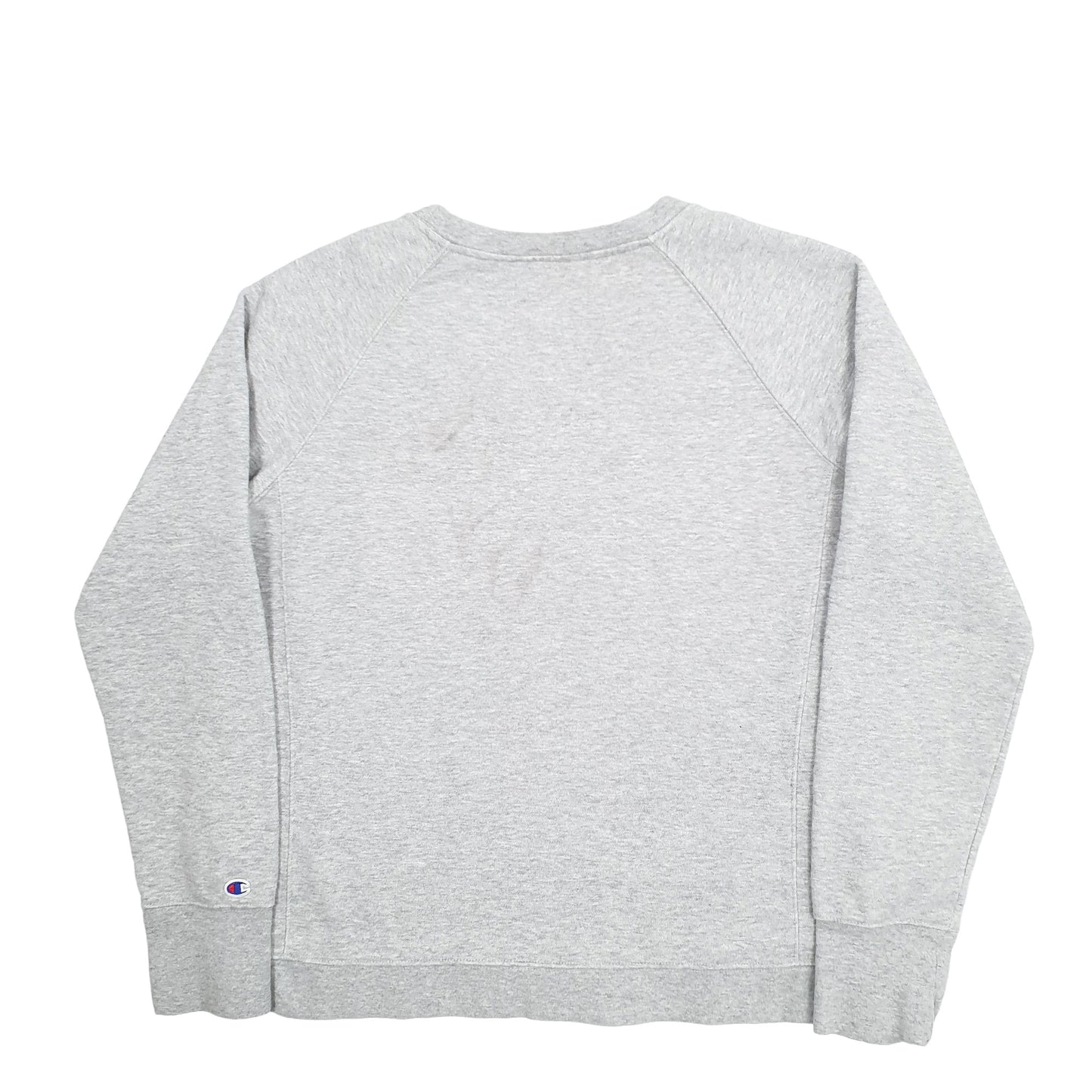 Womens Grey Champion Spellout Crewneck Jumper