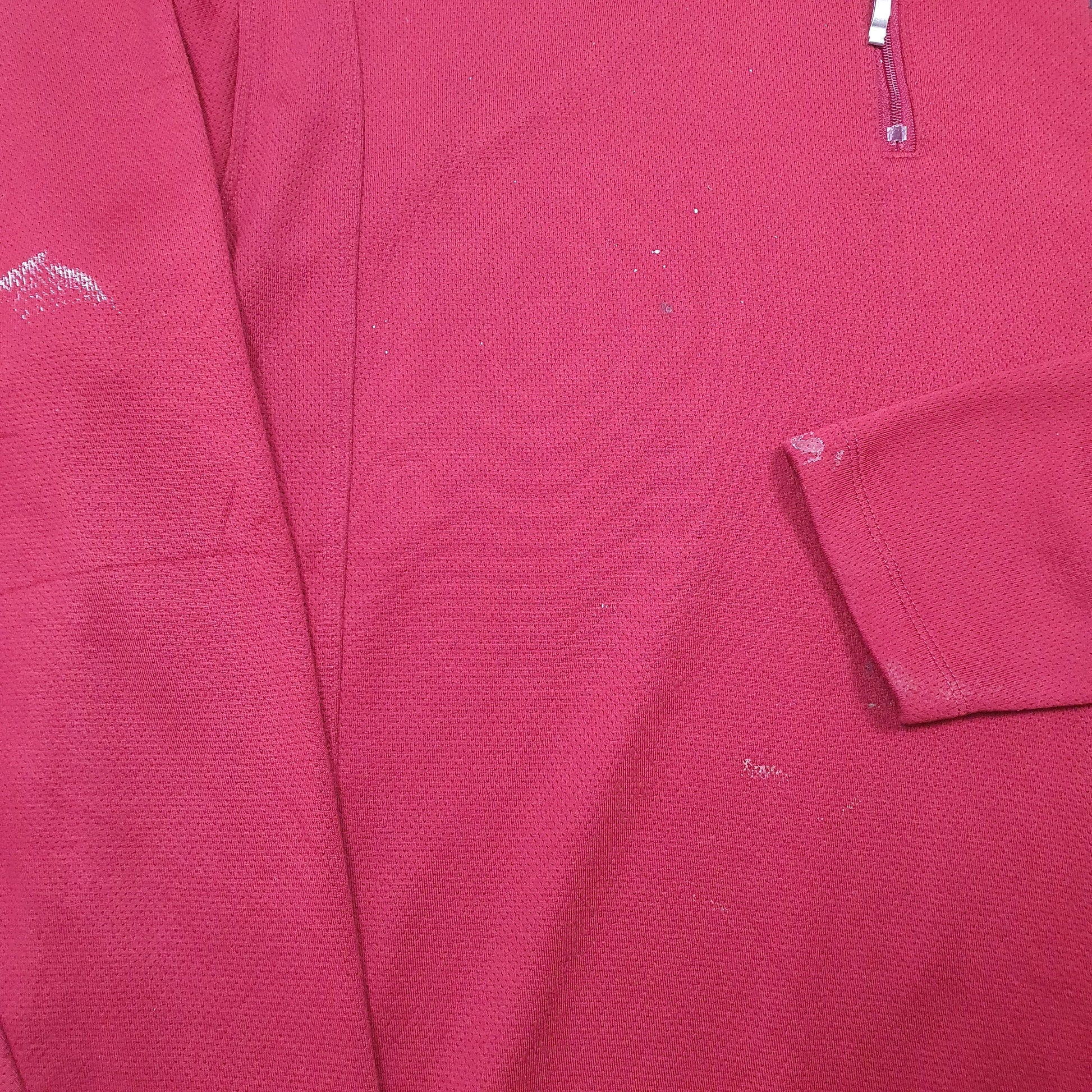 Mens Burgundy Nike Golf Active MBI Quarter Zip Jumper