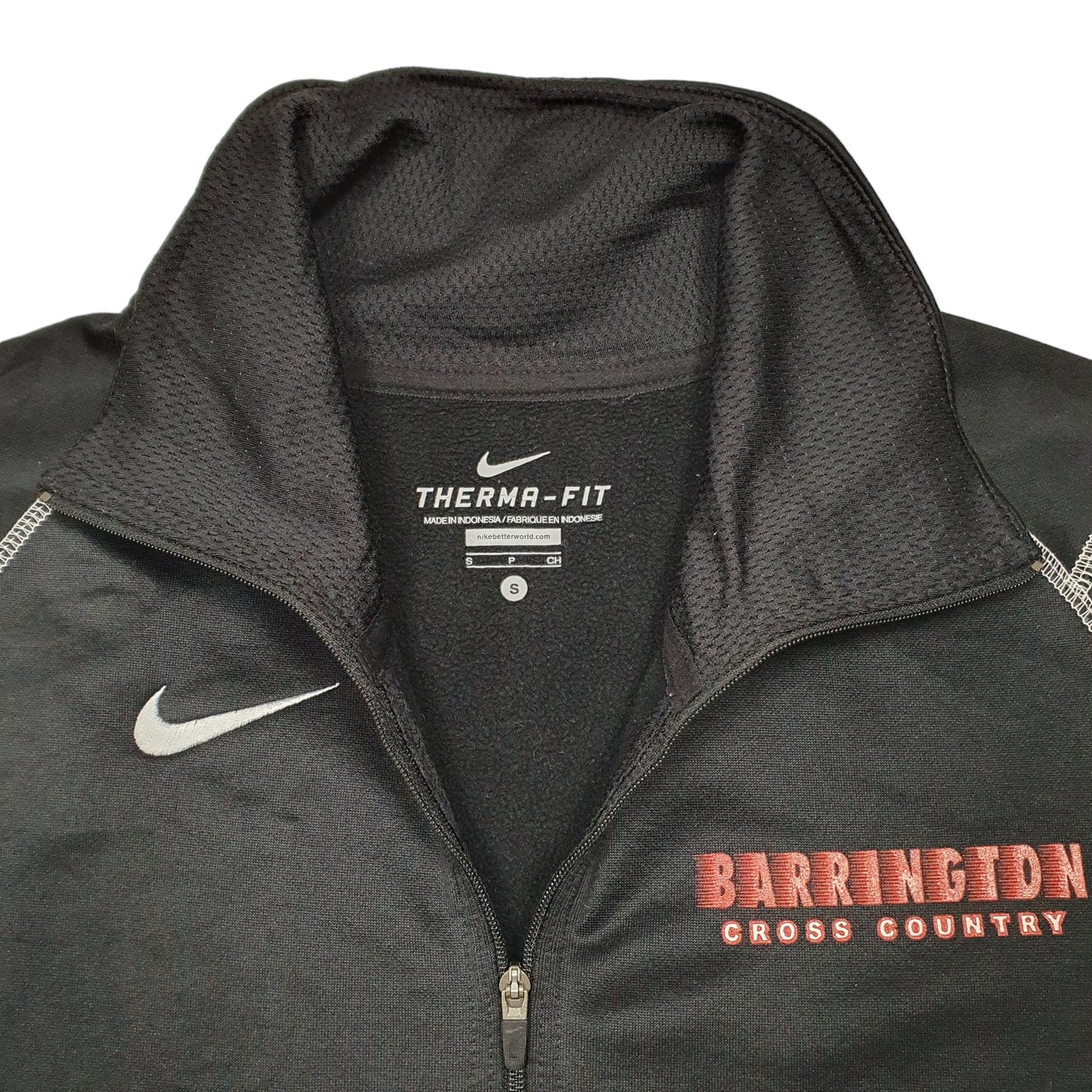 Mens Black Nike Therma Fit Barrington Cross Country Quarter Zip Jumper