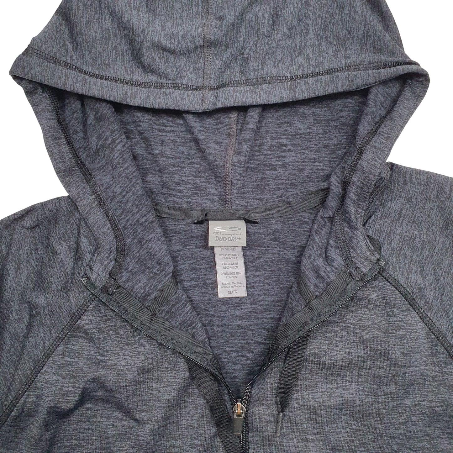 Womens Grey Champion Duo Dry Active Full Zip Jumper