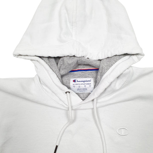 Mens White Champion  Hoodie Jumper