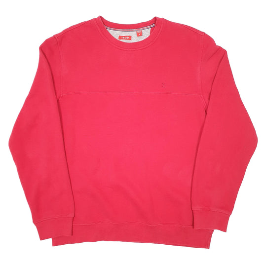 Mens Red Izod  Crewneck Jumper