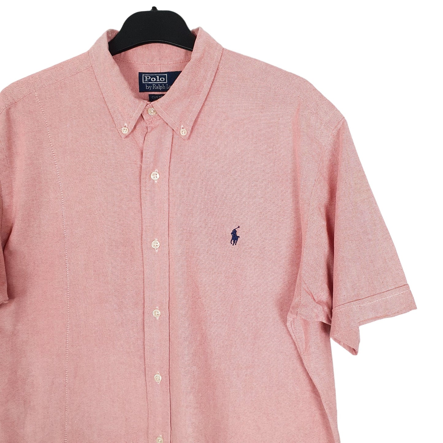 Ralph Lauren Short Sleeve Custom Fit Shirt Pink