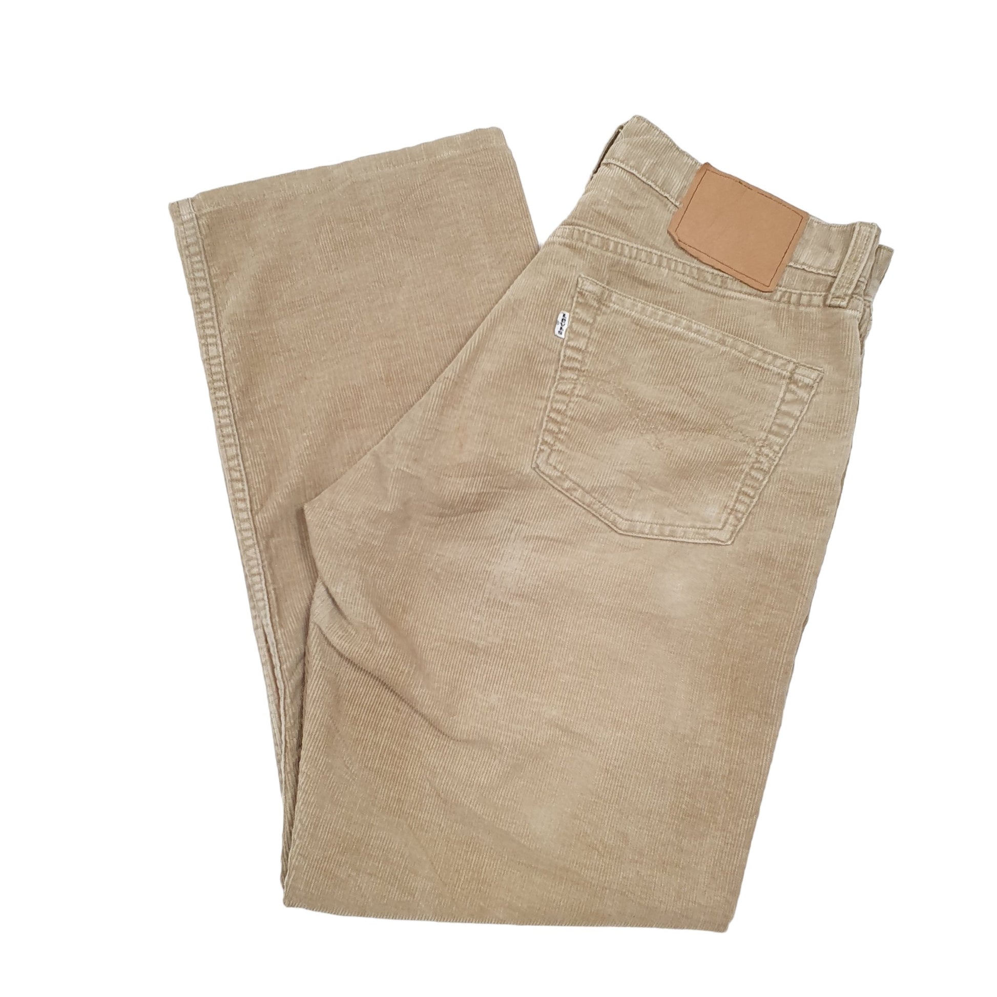 Mens Beige Levis  Corduroy Trousers
