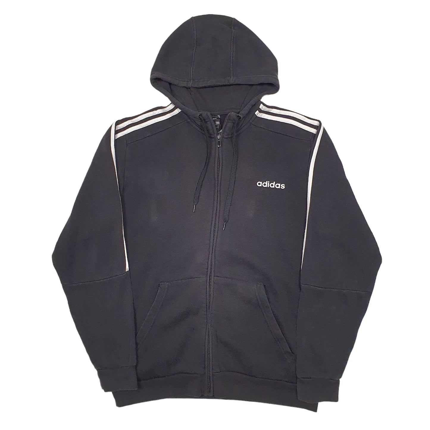 Mens Black Adidas  Full Zip Jumper