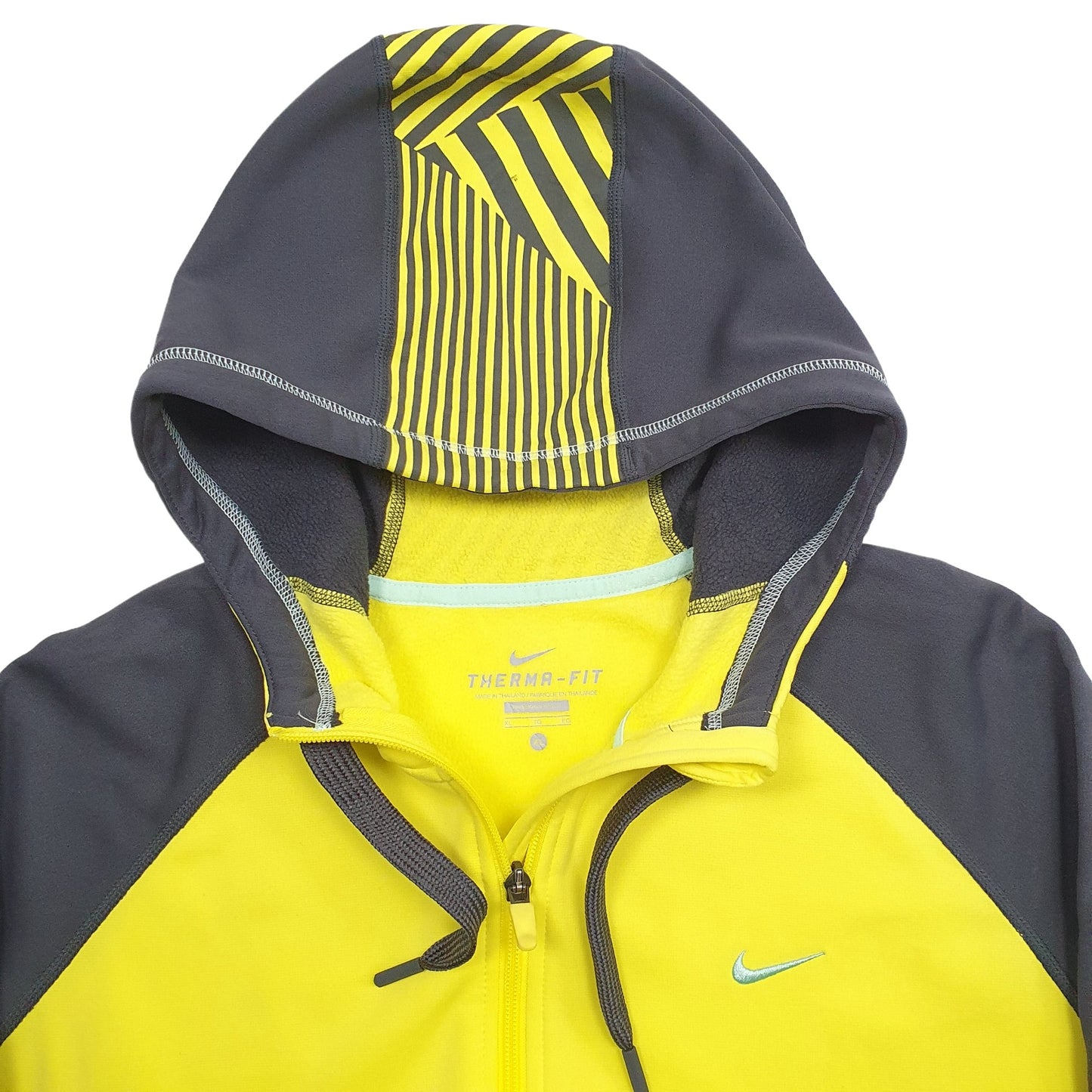 Mens Yellow Nike Spellout Hoodie Jumper