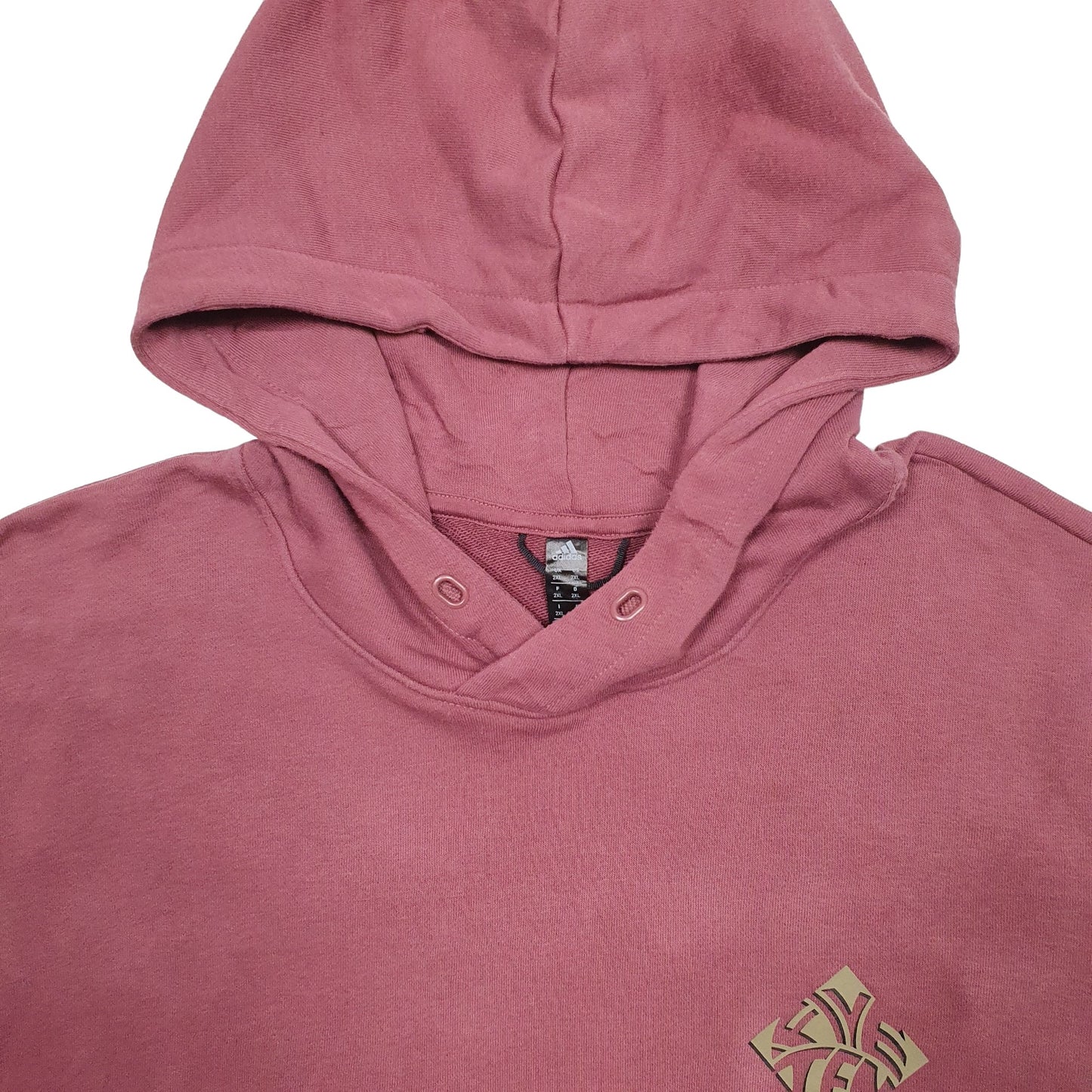 Mens Burgundy Adidas Five Ten Logo Hoodie Jumper