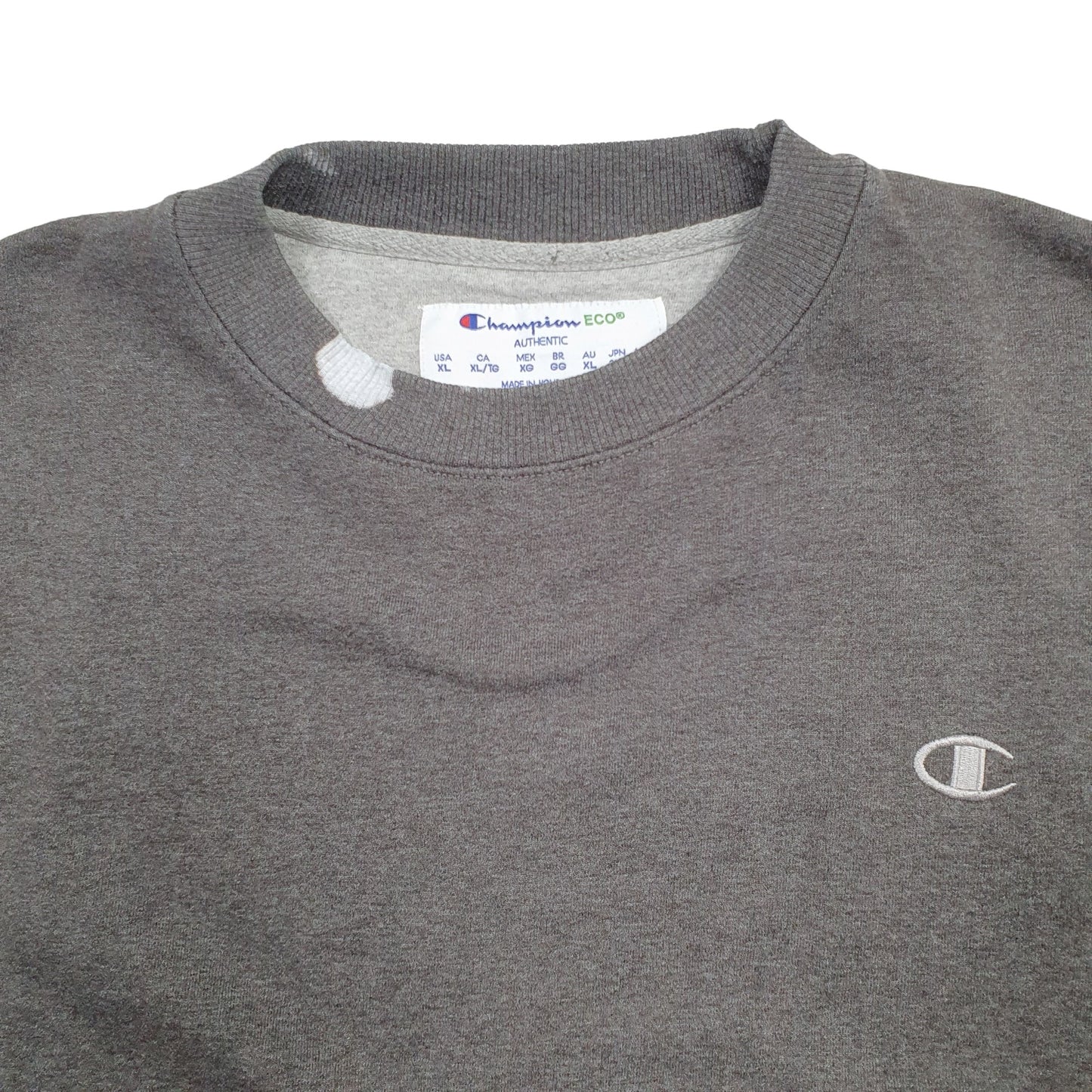 Mens Grey Champion  Crewneck Jumper