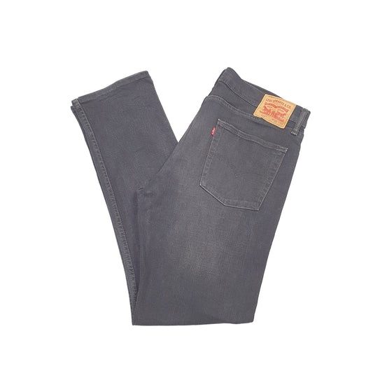 Levis 513 Slim Fit Jeans W36 L33 Black