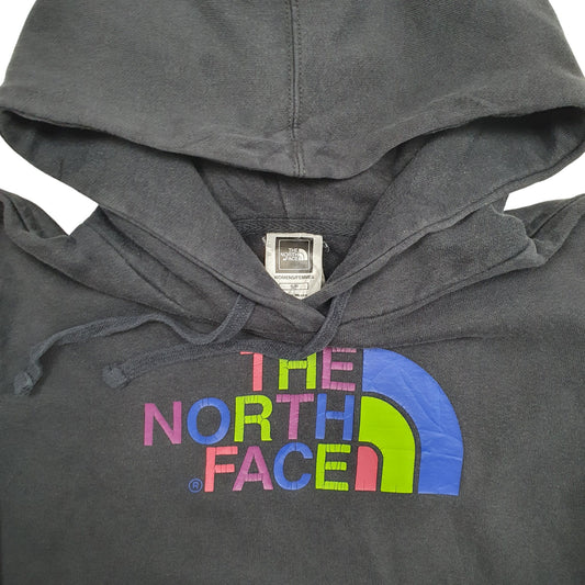 Womens Black The North Face Spellout Hoodie Jumper