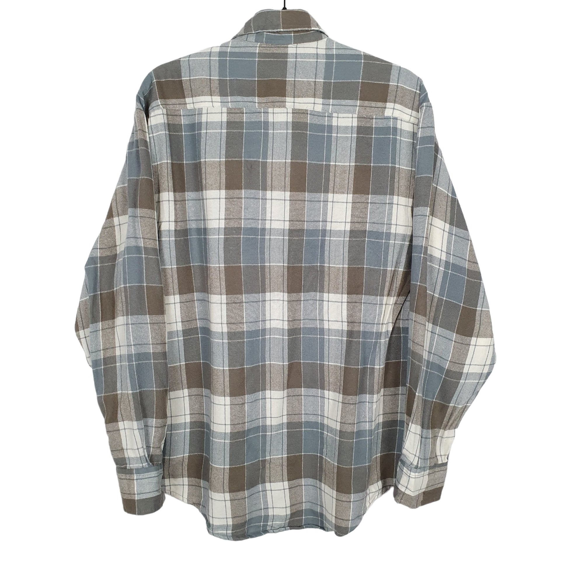 High Sierra Flannel Shacket Long Sleeve Regular Fit Check Shirt Blue