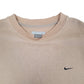 Mens Beige Nike Vintage 2000s Crewneck Jumper