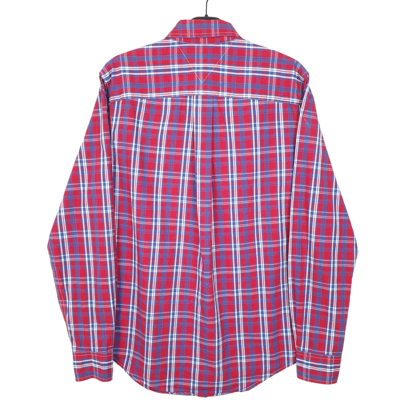 Tommy Hilfiger Long Sleeve Custom Fit Check Shirt Red