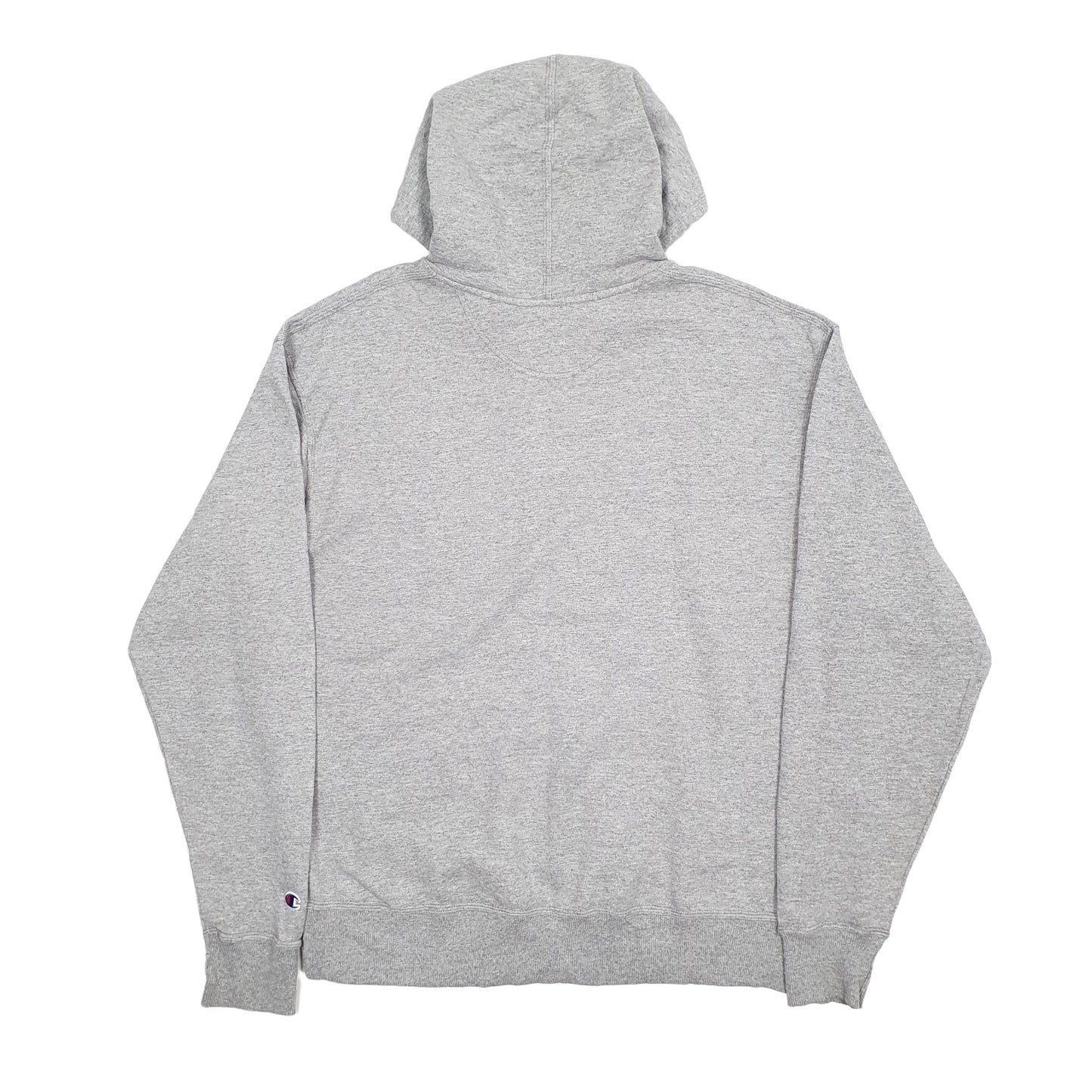 Mens Grey Champion Hooded Full Zip Jumper