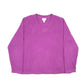 LL Bean Womens V Neck Fleece M Purple
