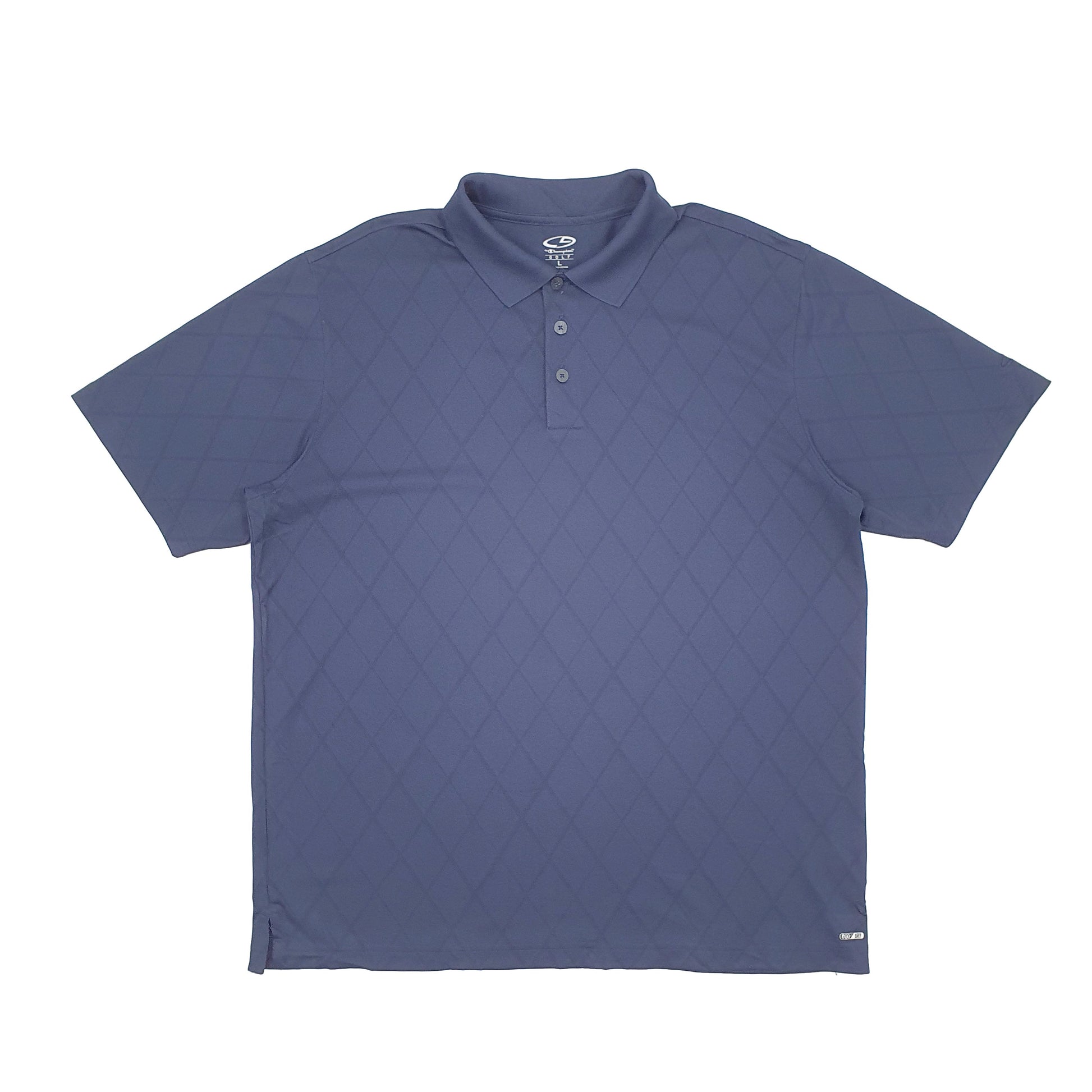 Champion Golf Short Sleeve Polyester Polo Shirt Navy