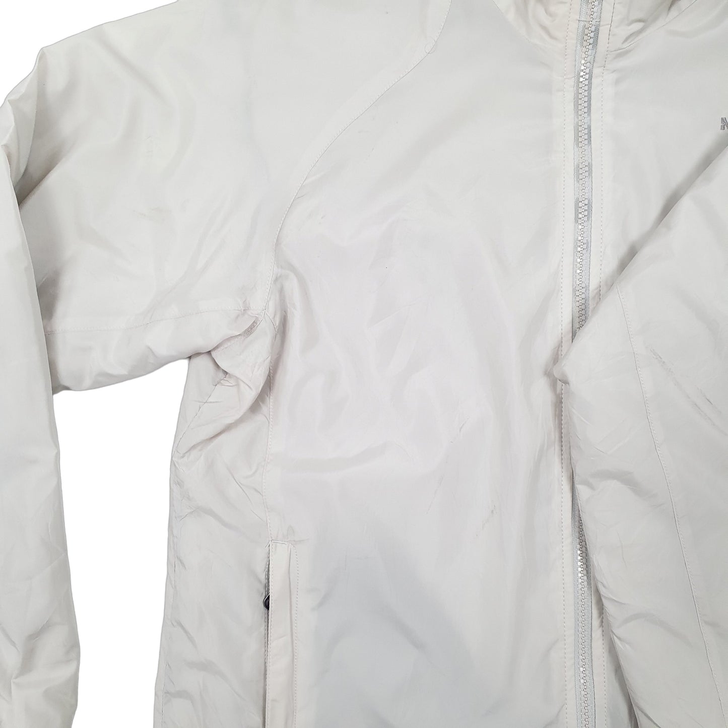 Womens Cream The North Face Shell Puffer Jacket Coat