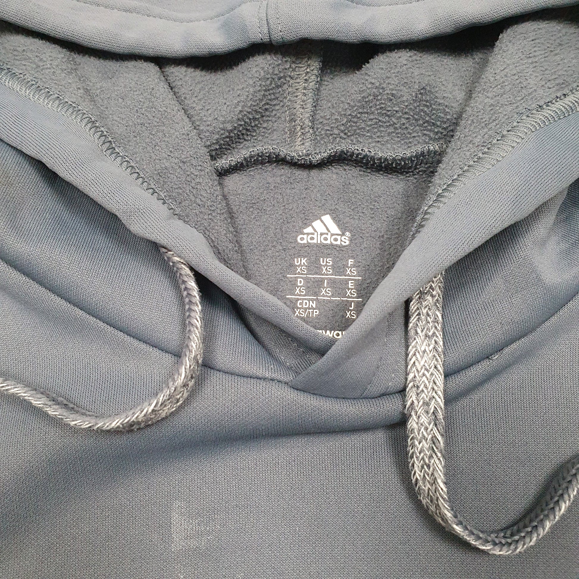 Mens Grey Adidas Hamilton Raptors Soccer USA Active Hoodie Jumper