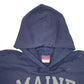 Mens Blue Champion USA College Maine Hoodie Jumper