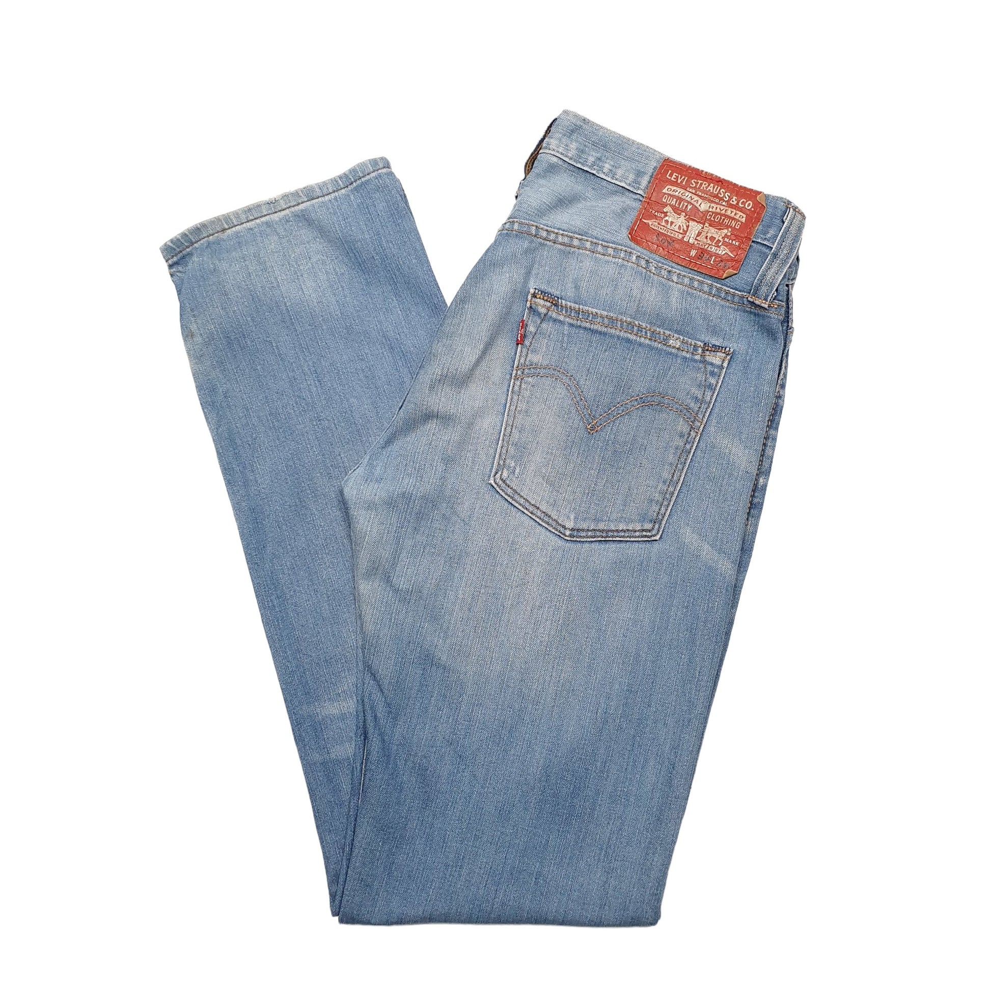 Mens Blue Levis  504 JeansW34 L34