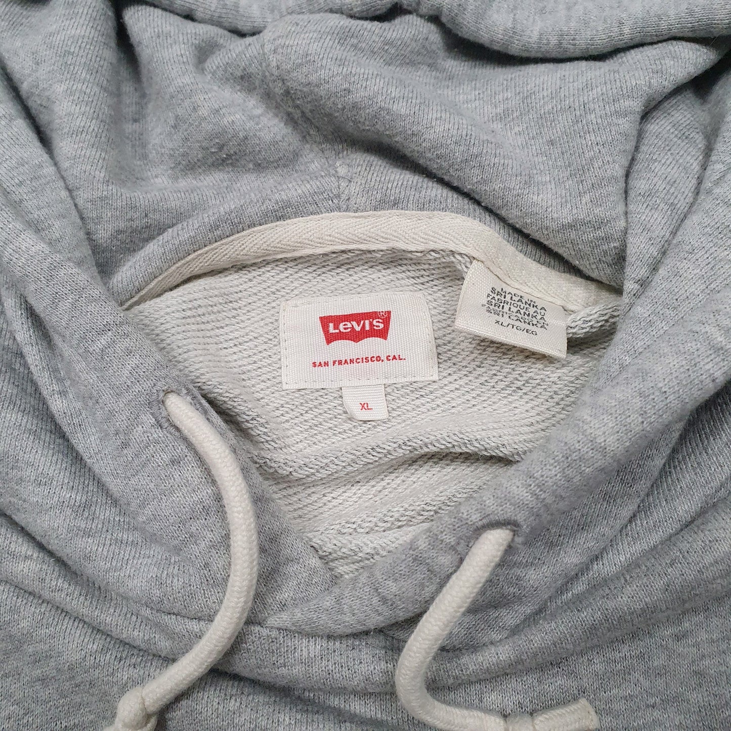 Mens Grey Levis  Hoodie Jumper