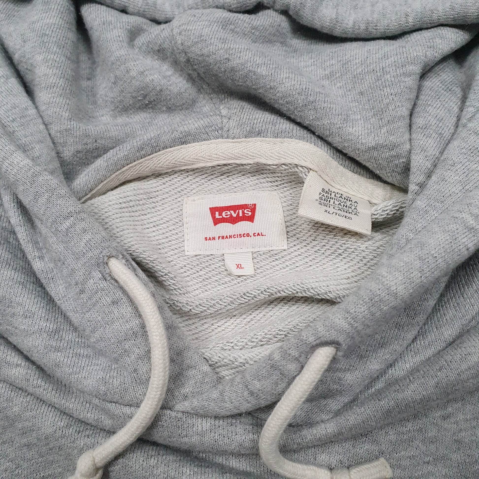 Mens Grey Levis  Hoodie Jumper