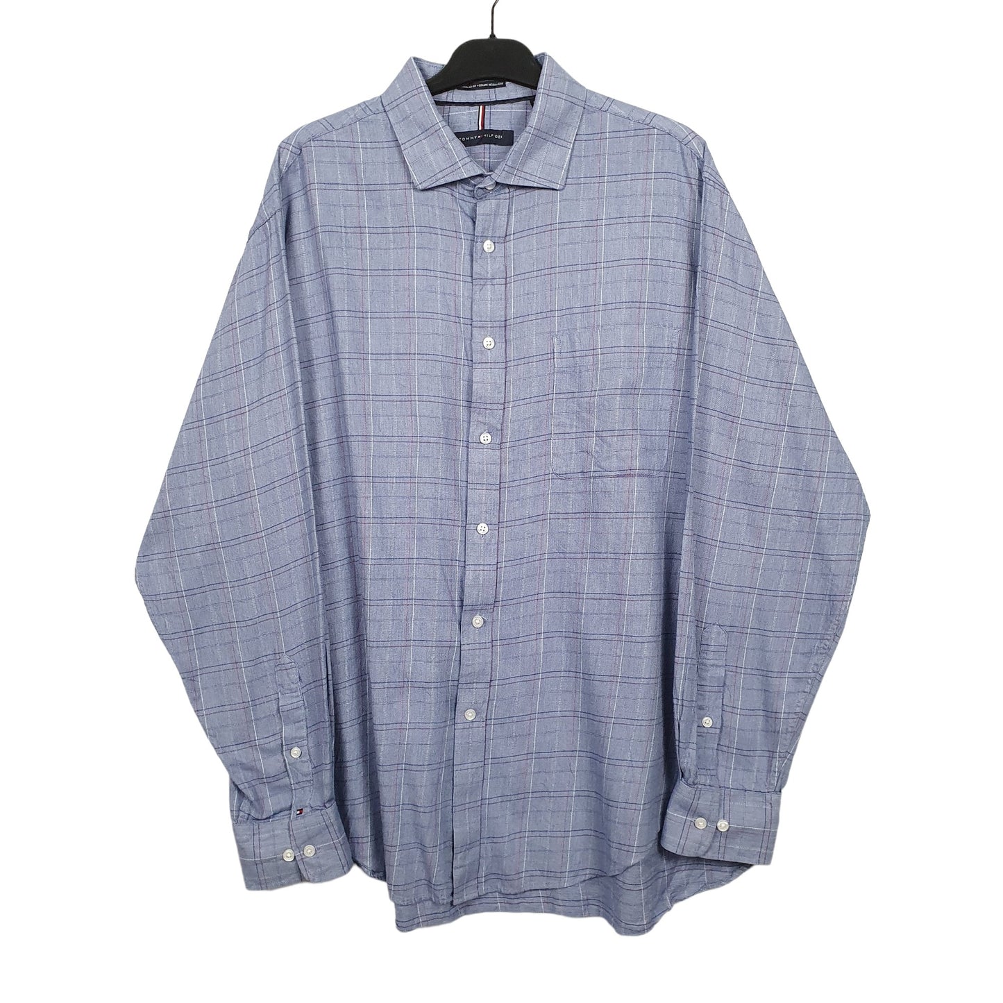 Mens Blue Tommy Hilfiger  Long Sleeve Shirt