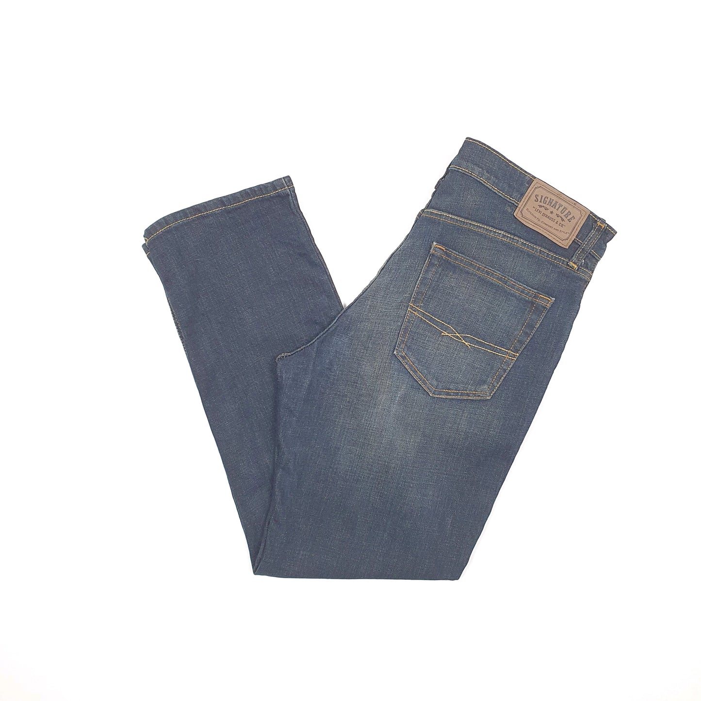 Levis Signature Regular Fit Jeans W34 L28 Blue