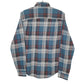 TNL Flannel Shacket Long Sleeve Regular Fit Check Shirt Turquoise
