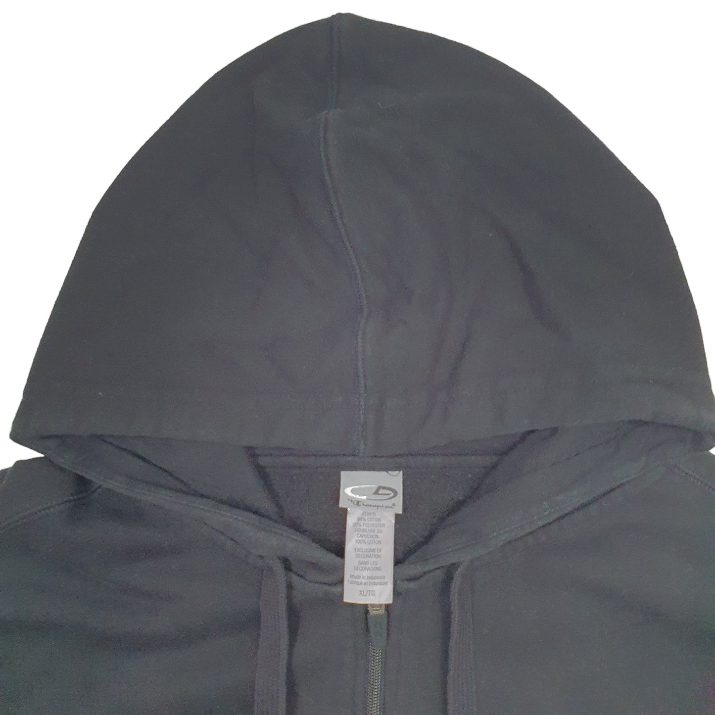 Mens Black Champion  Full Zip Jumper