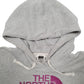 Womens Grey The North Face Spellout Hoodie Jumper