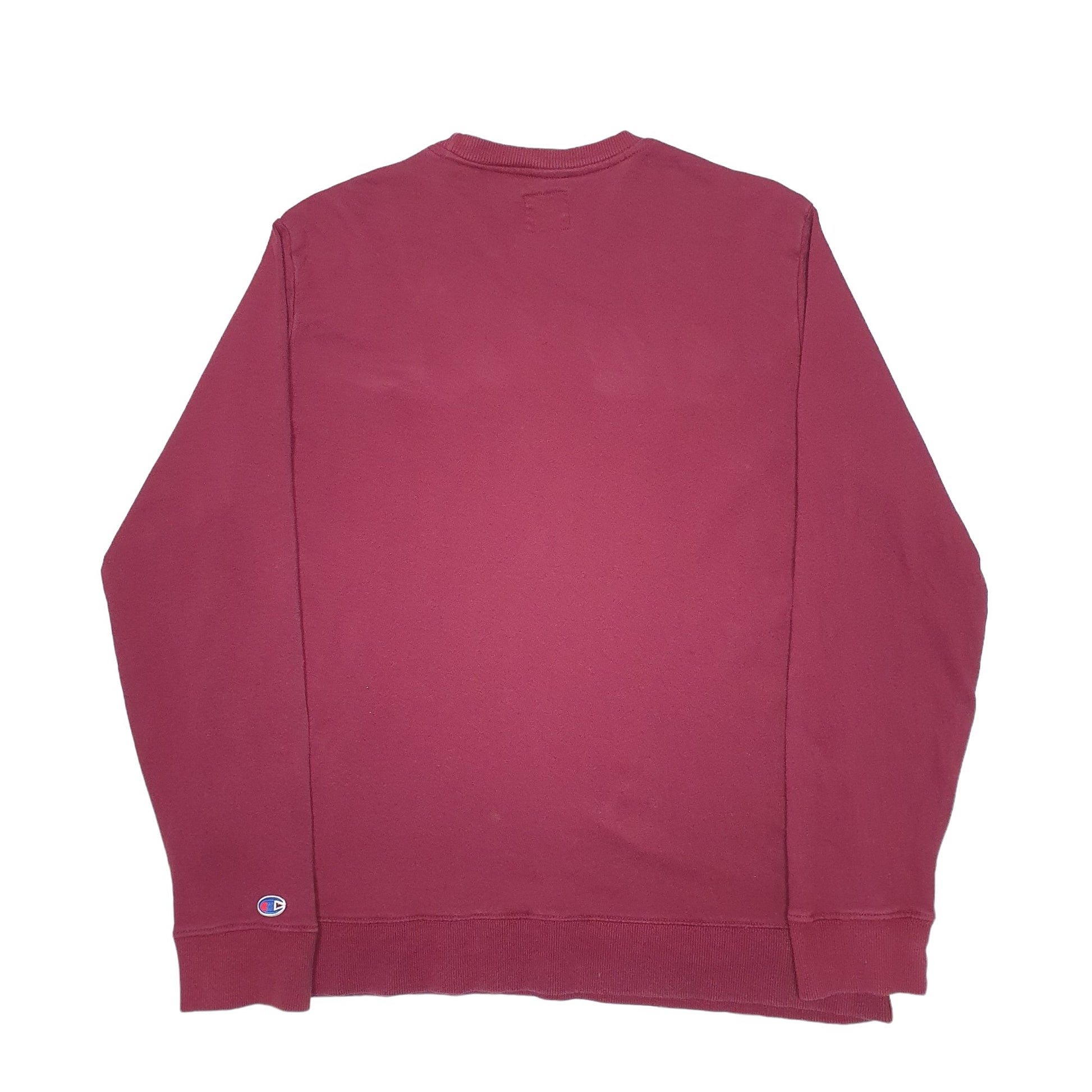 Mens Burgundy Champion  Crewneck Jumper