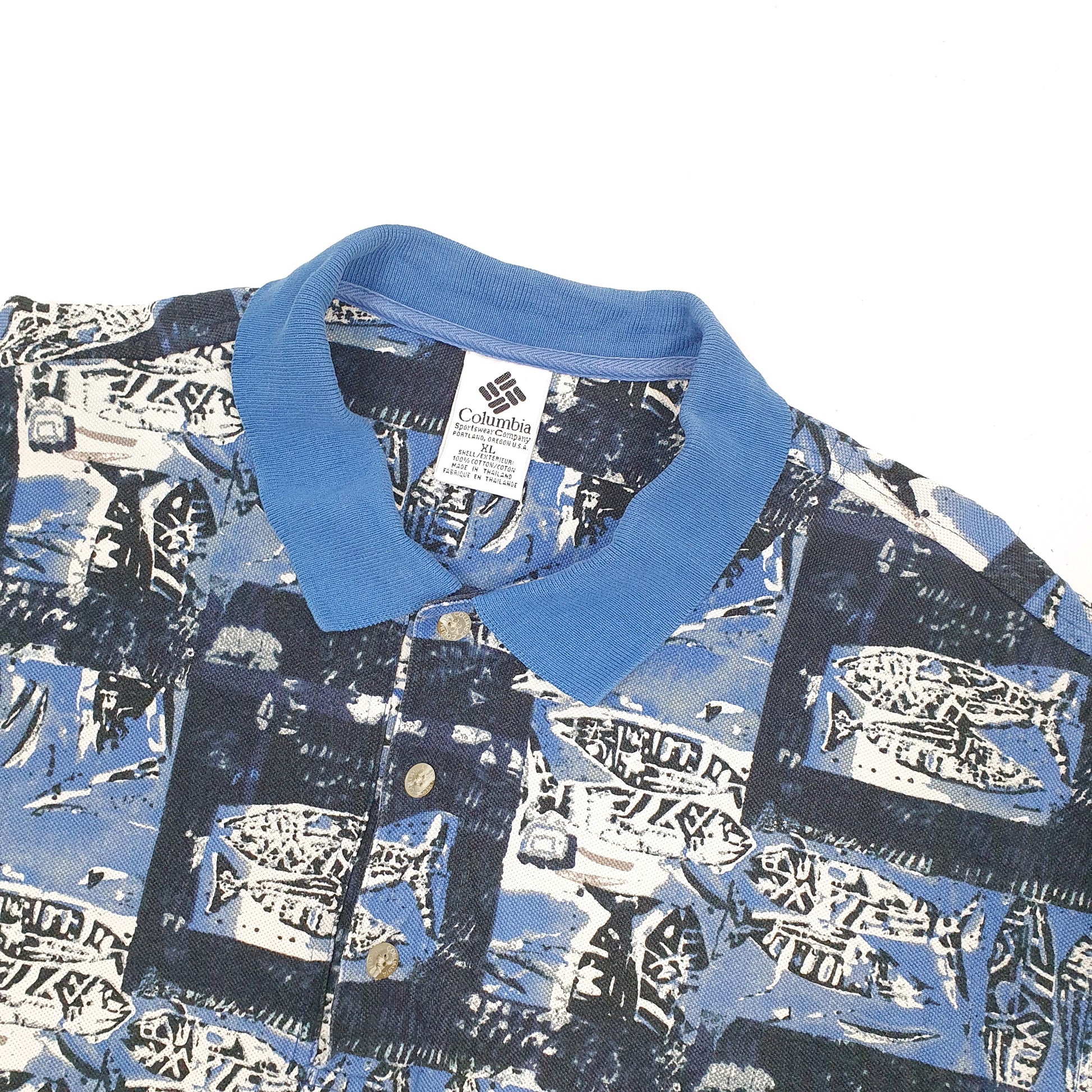 Columbia Sportswear Crazy Short Sleeve Polo Shirt Blue