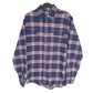 Jachs Long Sleeve Regular Fit Check Flannel Shirt Shacket Blue